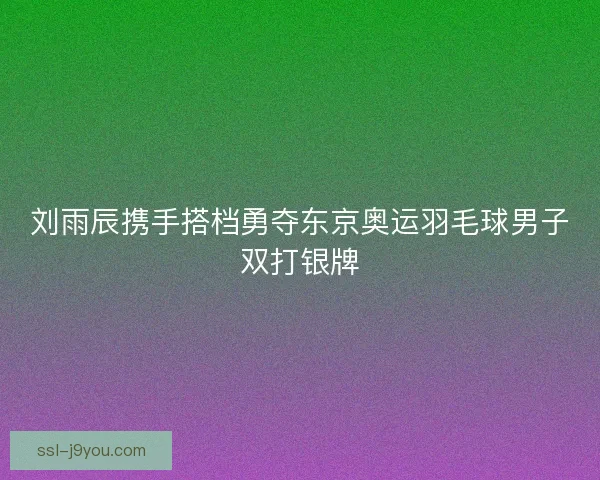 刘雨辰携手搭档勇夺东京奥运羽毛球男子双打银牌 刘雨辰携手搭档勇夺东京奥运羽毛球男子双打银牌